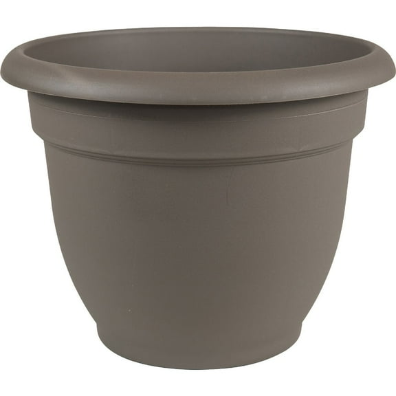 1 PK, Bloem AP12908-Bloem Ariana 12 In. Plastic Self Watering Charcoal Planter