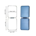thumbnail image 2 of Unique Bargains Rectangular Folding Makeup Mirror 1 Pc Blue, 2 of 5