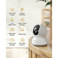 thumbnail image 2 of 3pcs blurams Indoor Security Camera 2K, Home Security Dog/Baby Monitor/Elder Camera, Security Camera with One-Touch Call, Color Night Vision, Motion Tracking, Cloud & Local Storage, 2 of 7