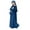 b-Navy, variant on PINQI Dress For Kids Abayas Dress for Girls Dress with Hijab Chiffon Layered Islam Kaftan Clothes Open Front Cardigan Prayer Dress(a-Beige,5-6 Years)