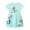 Light Blue, variant on Toddler Girl Short Sleeve Easter Dress Casual Jersey Shirt Playwear Applique Dress Polka Dot Print Spring Summer Dresses for Girls 7/8
