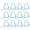 Clear, variant on Clearance! Ongmies Fixing Clip Clearance 12 Pieces Transparent Clear Tablecloth Clips Plastic Table Cloth Clips Table Clips for Tablecloths Home Picnic Party Tablecloth Fix Tools Home Clear