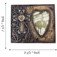 thumbnail image 2 of Urbalabs Cowboy Antique Heart & Cross Western Decor Picture Frame 4 x 6 Country Gifts Farmhouse Picture Frames Photo Frame Wall Hanging or Standing 4x6 Elaborate Picture Frame Picture Box, 2 of 7