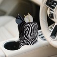 thumbnail image 3 of SEANATIVE Portable Sunglasses Case Neoprene Eyeglasses Pouch with Zipper, Dual Compartment Glasee Pouch Lightweight Protective Eyewear Case Multifunctional Glasses Bag, Zebra Print Black, 3 of 7