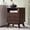 Brown, variant on Set of 2 Fluted Nightstand with Charging Station, 19.7 inch Wide End Table with 2 Drawers, Modern Wood Bedside Table for Bedroom