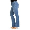 thumbnail image 3 of Jordache Women's Mid Rise Curvy Bootcut Jeans, Available in 32" Inseam, 3 of 3