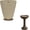 Beige, variant on Seal Skin Waterproof Patio Bird Bath Cover with Air Vent (Beige, 24" DIA x 18"H)