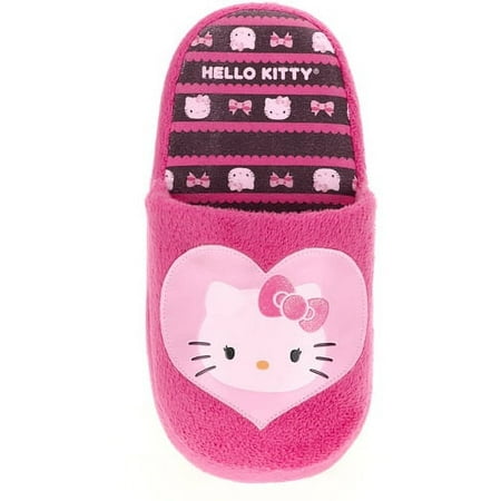 Hello Kitty - Girls' Bow and Hearts Slippers