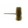 90Mm Copper Plated Wire Wheel Brush 6.0Mm Shank for Mini Drill Rotary