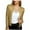 Gold, variant on Meichang Cropped Tops for Women Long Sleeve Open Front Cardigan Shrug Blazer Solid Sequins Glitter Crop Jacket Party Clubwear