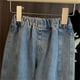 thumbnail image 5 of Odeerbi 1-10 Años Niñas Jeans de Piernas Anchas Pantalones de Vaquero Lindos Pantalones de Vaquero Cómodos Pantalones Largos Con Cintura Elástica, 5 of 5