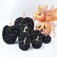 thumbnail image 2 of Halloween Decorations Halloween Party Decor Spooky Home Decor Soft Pumpkin Ornament Collection, 7 Pieces Fluffy Halloween Pumpkin Decorative Statue for Indoor Fall Halloween Festive Collocation Decor, 2 of 6