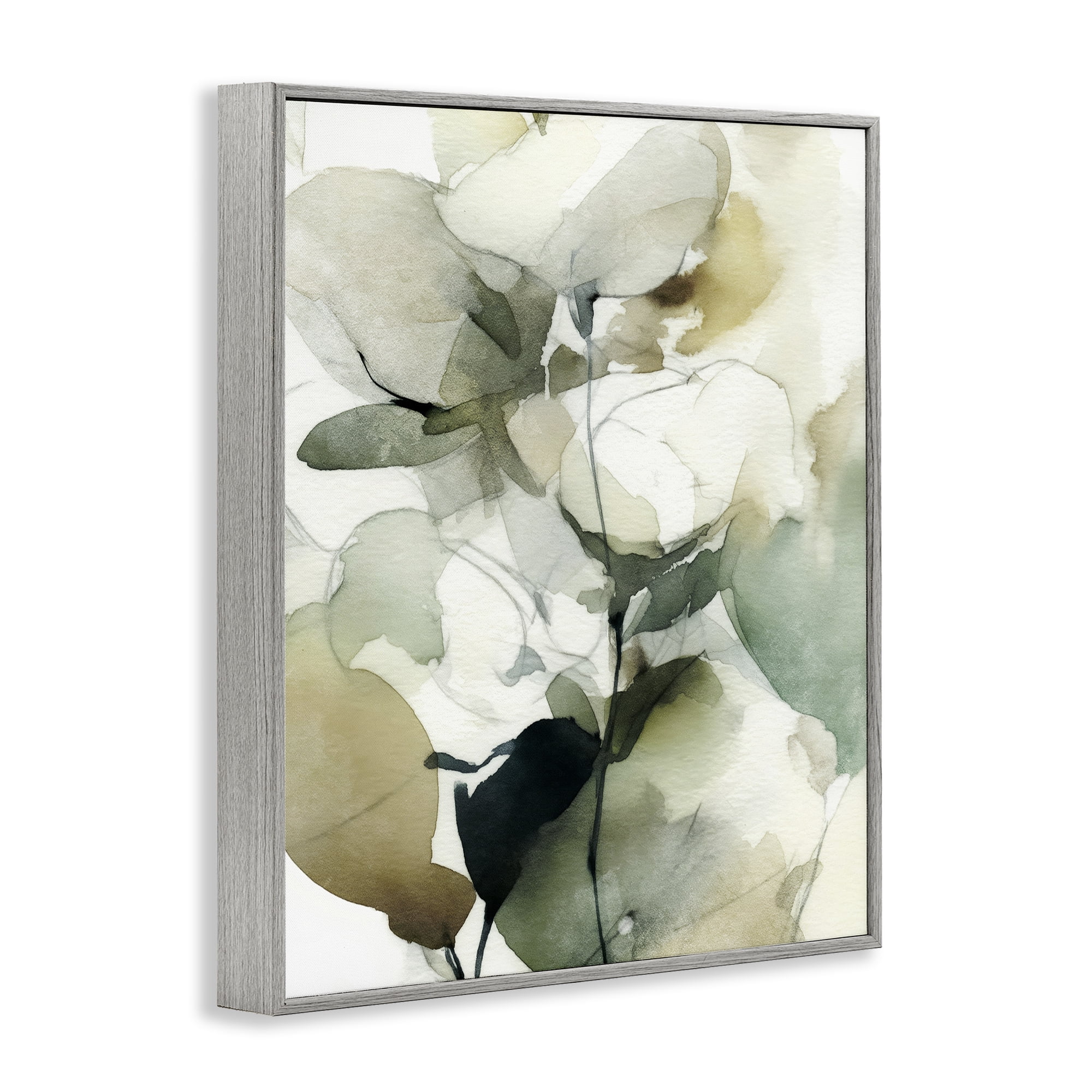 Stupell Industries Floral Branches in Motion Gray Framed Giclee Art, design by Svetlana Aleynikova