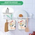 thumbnail image 4 of Yayeee Pot Holders Kitchen Heat Resistant with Pocket 7"x9.8" Cotton Oven Cooking Hot Pads, Gray Cute Flower, 4 of 7