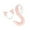 Pink, variant on Runquan Cat Ears and Tail Cat Costume Accessories Headwear Animal Ears for Animals Theme Brown