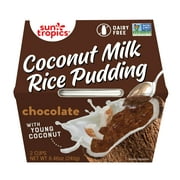 Sun Tropics Coconut Milk Rice Pudding, Chocolate 4.23 oz Cups (12 cups)