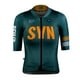 thumbnail image 3 of Camiseta de ciclismo de manga corta de verano para mujer, blanca y gris, ajustada, para ciclismo de carretera, bonita y ajustada, 3 of 5