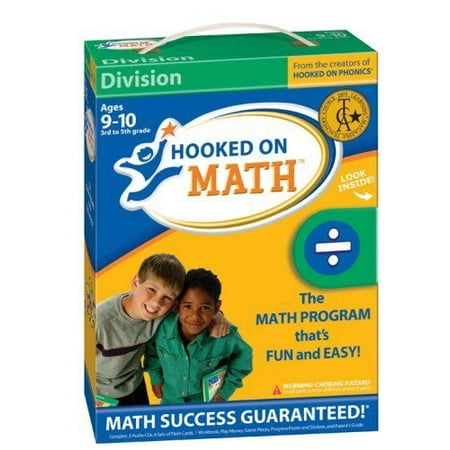 Froggy Phonics Game - Hooked on Phonics Math Division for 3rd-5th Grade (Ages 9-10) - Includes 3 Audio CDs + 6 Sets of Flash Cards + Workbook