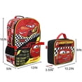 thumbnail image 2 of Disney's Cars Lightning McQueen 5-Piece 16" Backpack And Lunch Set For School & Travel, 2 of 6