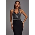 thumbnail image 2 of Vestido Bellabarnetten Cornelia Pearl Halter Vage negro, 2 of 6
