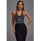 thumbnail image 2 of Vestido Bellabarnetten Cornelia Pearl Halter Vage negro, 2 of 6