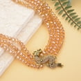 thumbnail image 2 of Champagne Glass Black Crystal Goldtone Beaded Multi Layered Dragon Necklace for Women Jewelry for Women Size 20-22" Ct 574 Birthday Christmas Gifts, 2 of 7