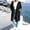 Black, variant on Women's Hooded Full Zip Mid Long Sweatshirt Coat, Oversized Long Sleeve Soft Knit Casual Duster Jacket with Big Patch Pockets for 2026 Spring Fall Daily Travel Layering