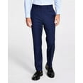 thumbnail image 2 of Calvin Klein Mens Slim-Fit Plaid Performance Dress Pants 30W x 30L Blue/Black, 2 of 6