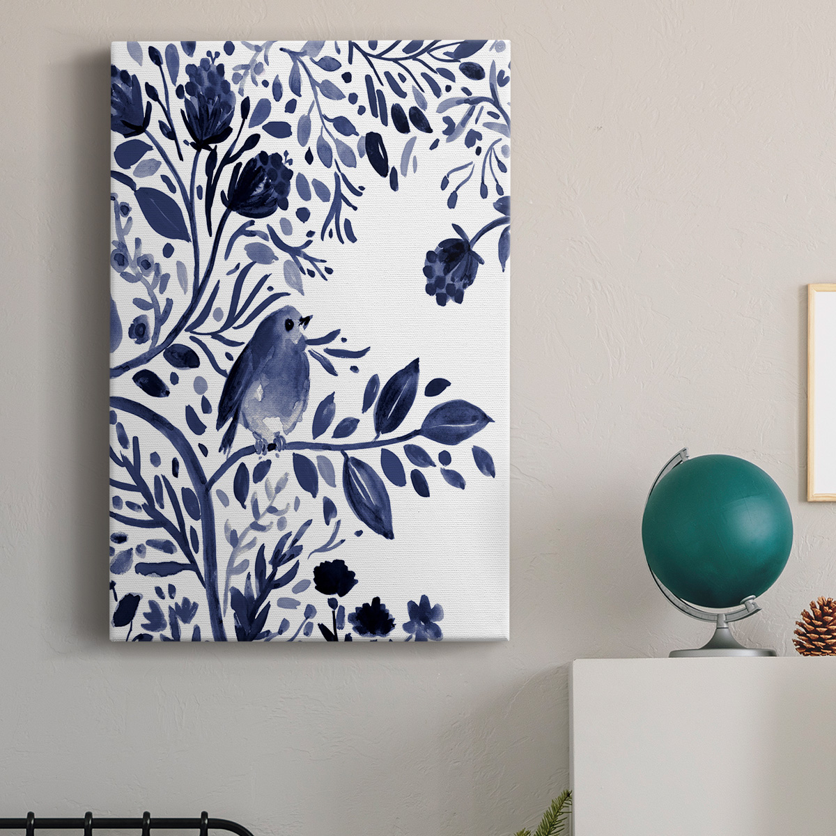 Indigo Song I Premium Gallery Wrapped Canvas - Ready to Hang