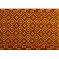 thumbnail image 1 of Ahgly Company Machine Washable Indoor Rectangle Oriental Yellow Traditional Area Rugs, 5' x 8', 1 of 4