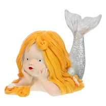 PBPBOX Decorative Resin Mermaid Statue Aquarium Ornament for Fish Tank Bonsai Decoration