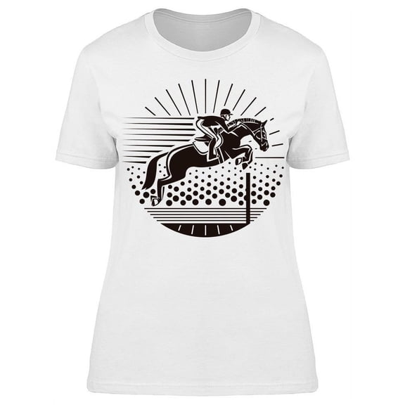 Equestrian In Circle T-Shirt Women -Image by Shutterstock, Female XX-Large