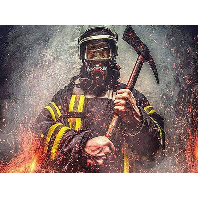 Diamante pintura taladro 5D DIY Kits completo redondo bombero mosaico imagen decoración del hogar FLhrweasw Nuevo