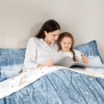 thumbnail image 5 of Feelyou Brown Rabbit Bunnies King Size Comforter Sets, Snowflake Snow Bedding Comforter Set, Merry Christmas Reversible Bedding Set, Super Cozy Room Decor,3-Piece, 5 of 8