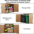 thumbnail image 2 of BUTINGLALE  Outdoor Storage Cabinet, Small Garden Shed, Outside Vertical Shed with Waterproof Roof, 33.3 cu.ft for Garden, Garbage Can, Bike, Tool, 2 of 9