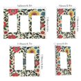 thumbnail image 2 of Yayeee Rocker Switch Wall Plate 1-Gang 4.6"x2.9" Home Decorative Outlet Cover, Vibrant Floral, 2 of 6