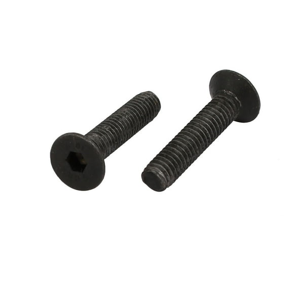 2pcs M4x20mm 10.9 Grade Flat Countersunk Head Hex Socket Left Hand Thread Bolt