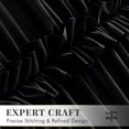 thumbnail image 4 of Seasonwood Ruffle Shower Curtain,Black Tiered Fabric Bathroom Curtain for Farmhouse Decor,72 x 72 Inch, 4 of 9
