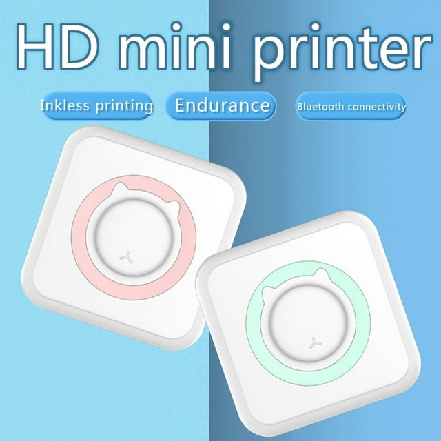 Thermal Portable 57mm Wireless POS Thermal Image Photo For Android IOS Mobile Phone 5 Rolls Of Thermal Paper,Black&friday Deals 2024,Cyber&Monday Deals 2024,PENDANE,Green