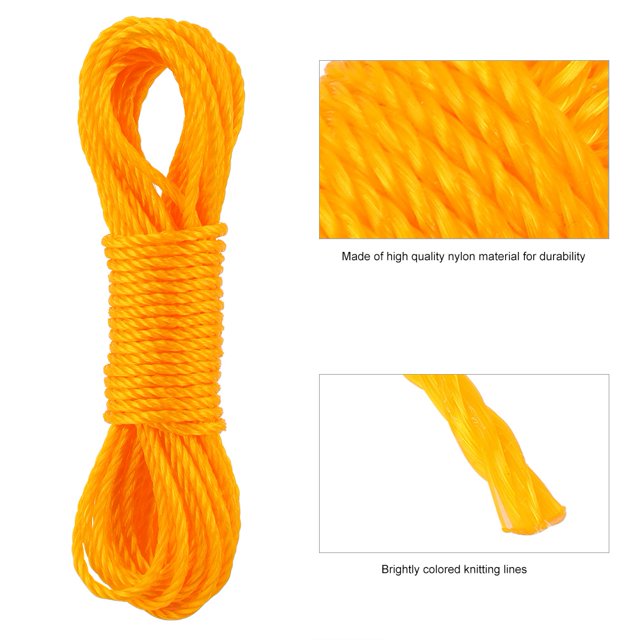 Cuerda de escalada, cuerda de nailon para jardinería de 10 m, cuerda para jardín, cuerda para jardín, logra más