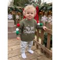 thumbnail image 4 of Cjfdfy TNewborn Baby Boy Girl Christmas Sweater My 1St Christmas Embroidery Long Sleeve Knitted Pullover With Colorful Fur Balls Cute Christmas Party Holiday Sweater Outfit 0-1Y, 4 of 9