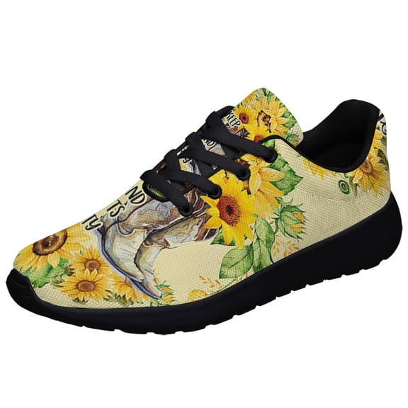 Sunflower Girls Boots Keep Your Soul Clean Shoes Sneakers for Women Men Black Size 3.5