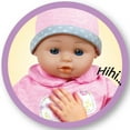 thumbnail image 4 of Lissi: 16" Interactive Baby Doll Alexa - Pink-Grey-Polka Dot-Bow Outfit & Hat, Sounds & Moving Face, Bottle & Pacifier, Roleplay Toy, Kids-Toddlers 2+, 4 of 11