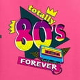 thumbnail image 2 of Totally 80's Forever Vintage Men's Graphic T-Shirt, Neon Pink, Large, 2 of 5