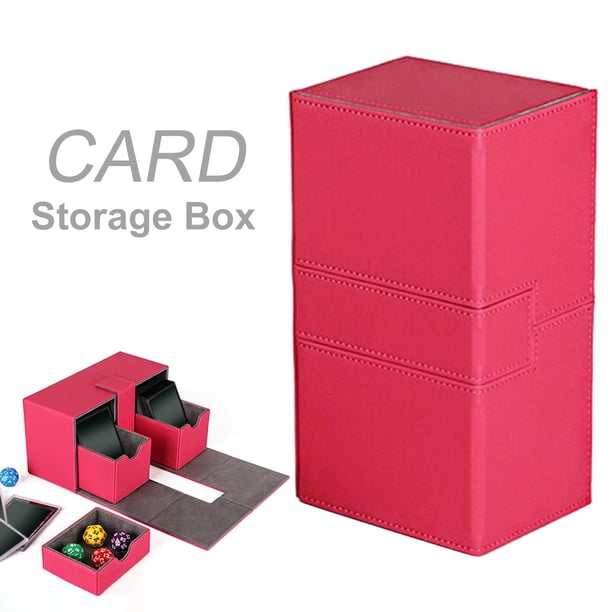 Caja De Baraja De Cartas Resistente Con Capacidad Para 100 Cartas Para Cartas Coleccionables Cartas Coleccionables Tcg Azul