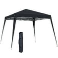 thumbnail image 1 of Outsunny 8' x 8' Pop Up Canopy Foldable Outdoor Canopy Tent w/ Bag, Black, 1 of 10