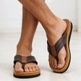 thumbnail image 6 of Slippers for Men Arch Support Summer Flip Flops Comfortable Thong Travel Casual Slip On Outdoor Walking Open Toe Men Shoes, 6 of 7
