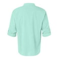 thumbnail image 5 of Mens Spring Loose Stand Collar Solid Color Pocket Long Sleeve Pullover Shirt, 5 of 5