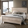 thumbnail image 3 of Bedroom Set, 5-Piece King Industrial Chic White Wash Solid Wood | Wood | Standard Beds, 3 of 9