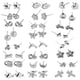 thumbnail image 2 of 24 Pares / Set De Plata, Varios Patrones, Pendientes De Botón, Pendientes, Mujeres, Joyas, 2 of 9